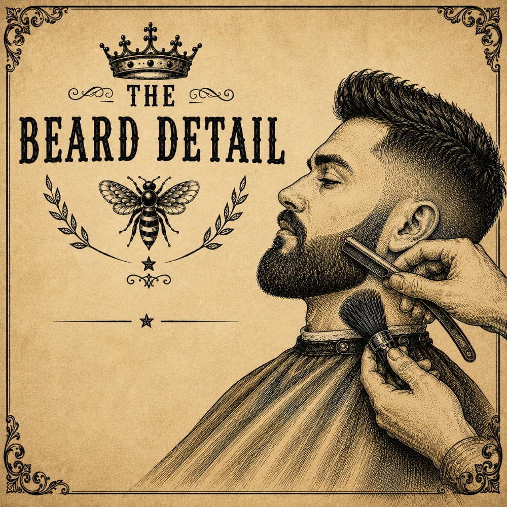 Beard Detail at lily flagg barbershop in Huntsville, AL