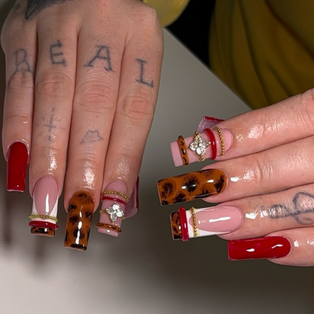 acrylic full set (inspo pic) at Nailed By Em in South Charleston, WV