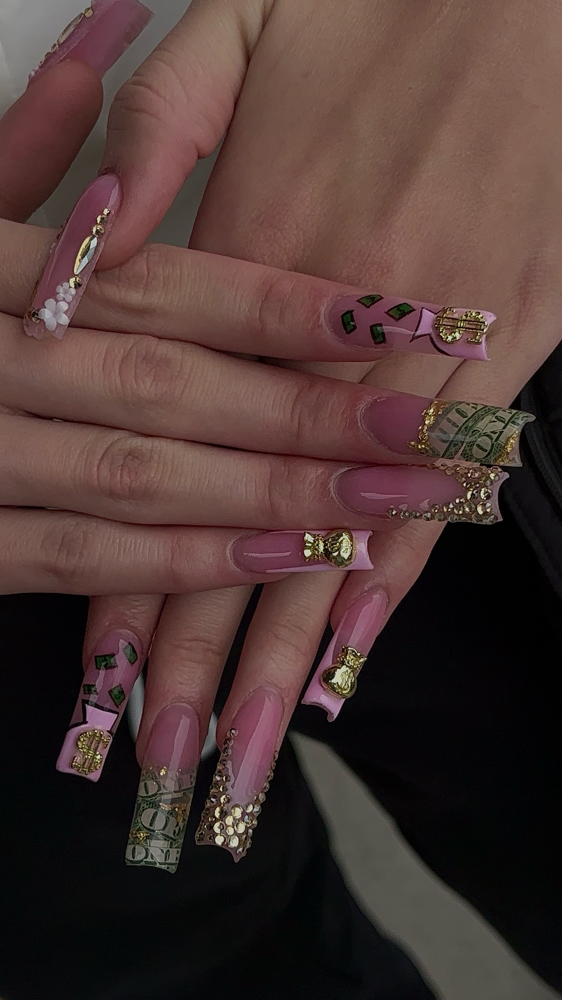 acrylic full set (inspo pic) at Nailed By Em in South Charleston, WV