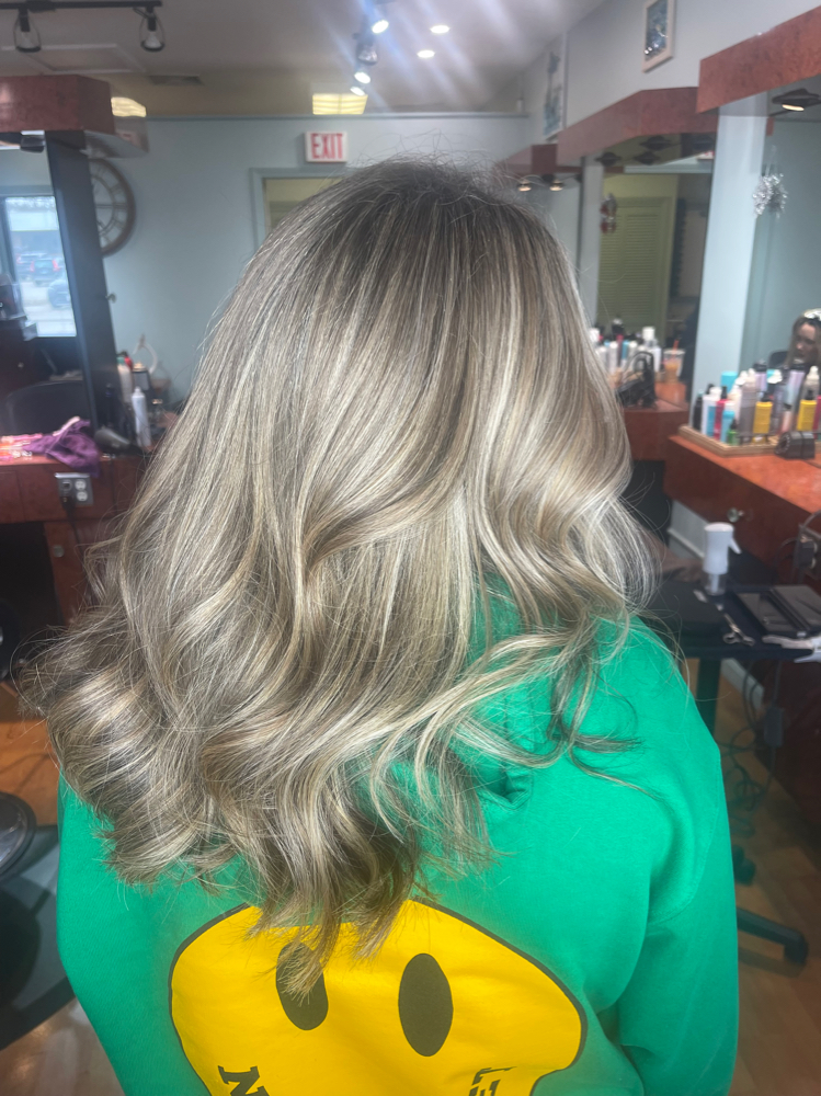 Root Color, Haircut and Blow Dry