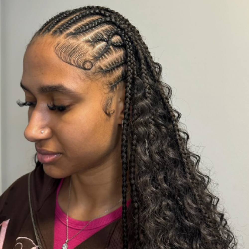 Medium Fulani Braids- Waist Length at Haus Of Kartel in Rochester, NY