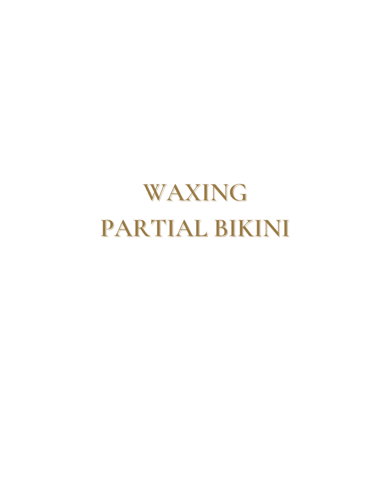 Waxing-Partial Bikini