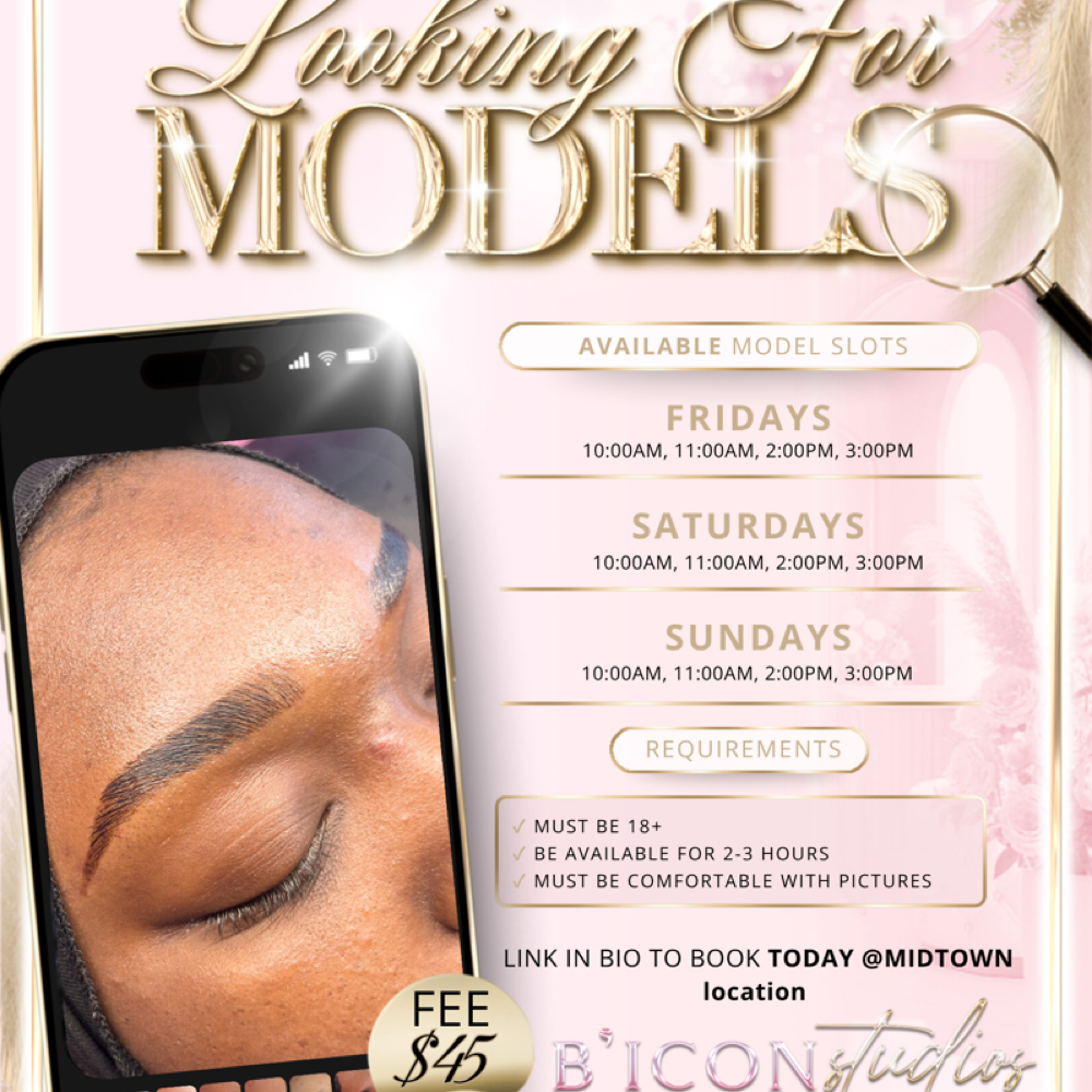 Brow Model at Aura Beauty Studios in Atlanta, GA