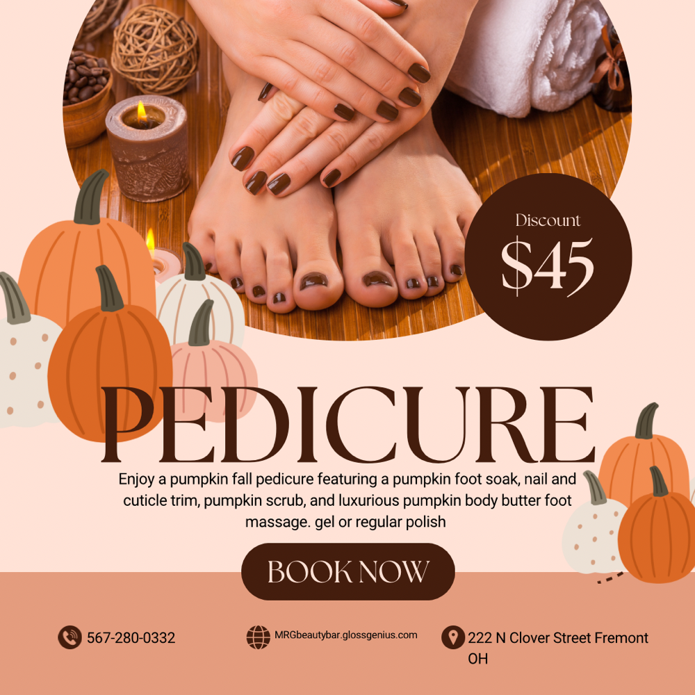 Pumpkin luxury Pedicure