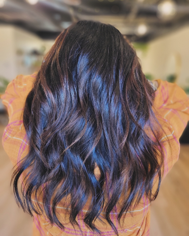 Root Color and Haircut