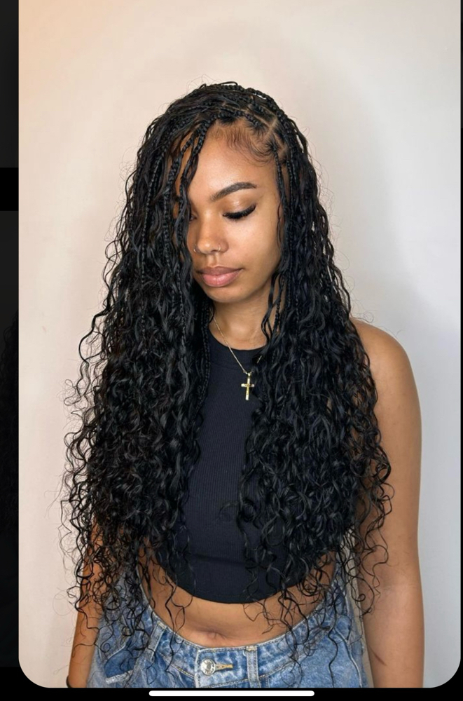 Boho Knotless Braids