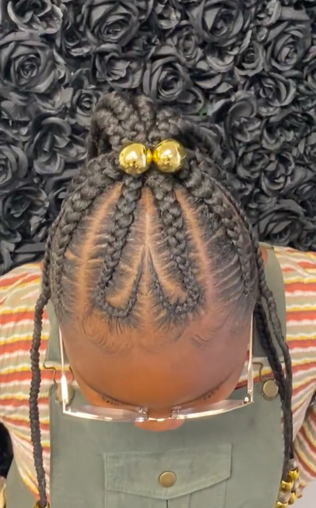 Kids Braids (With Weave) *12& Under at Key Hair Architecture LLC in Aurora, CO