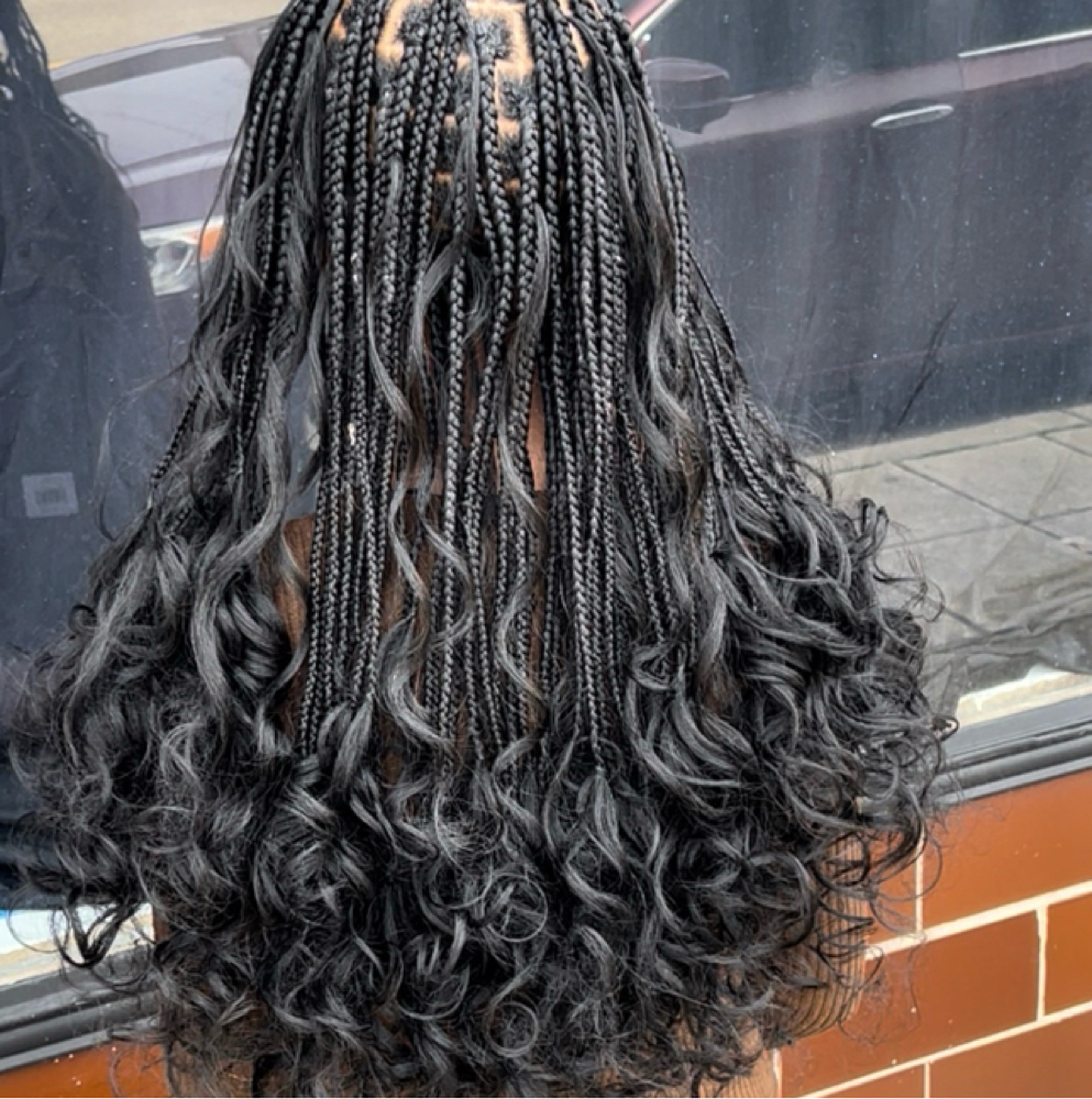 French Curl Boho Braids at Dolledbythebratt in Fairborn, OH