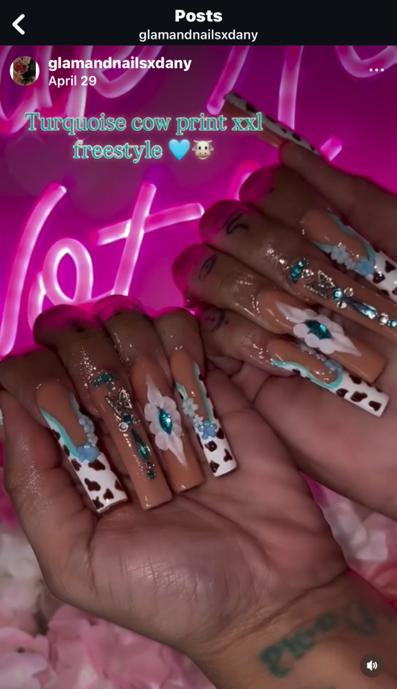 Long - XXL Nails(Any Design)SPECIAL at Glamandnailsxdany in Ft Worth Tx, TX