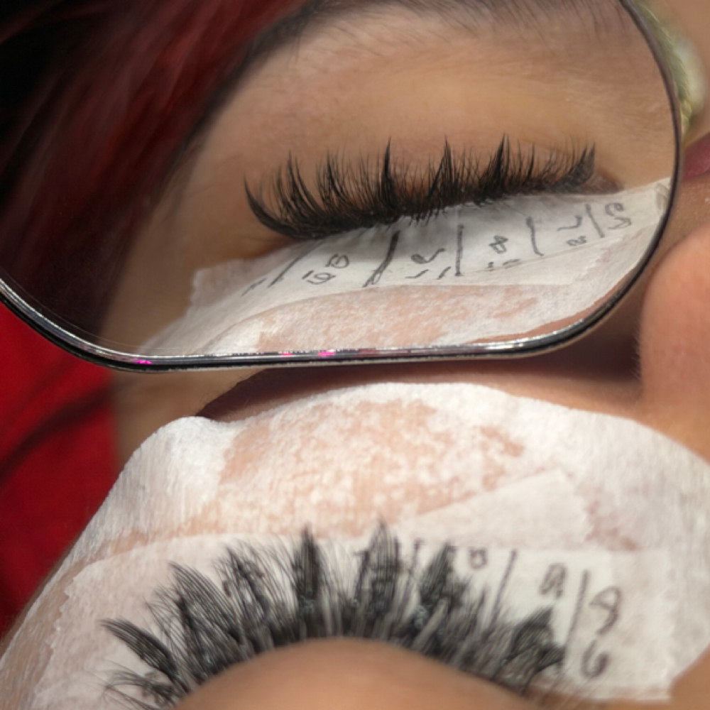 Wet Look/Anime Lashes at The Rose Glow Theory in Friendswood, TX