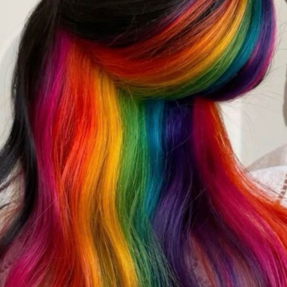 MODEL CALL- Rainbow Peekaboo at Cryptic Beauty Parlor LLC in Thomasville, NC