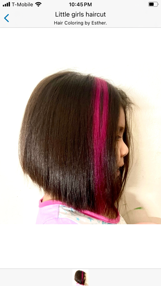 Girl's Haircut