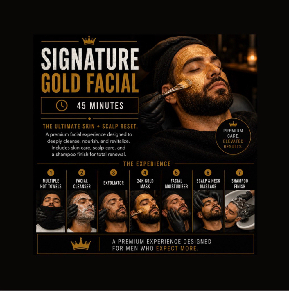 Signature Gold Facial at Artisan Salon & Barber Studio in Lake Mary, FL