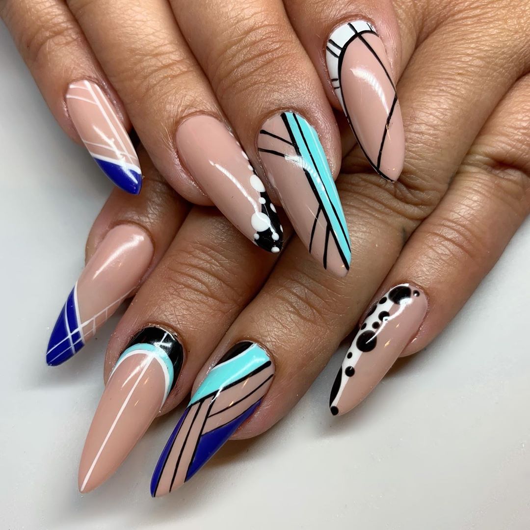 Nail art customization at Enchanting Passion Nails in Baltimore, MD