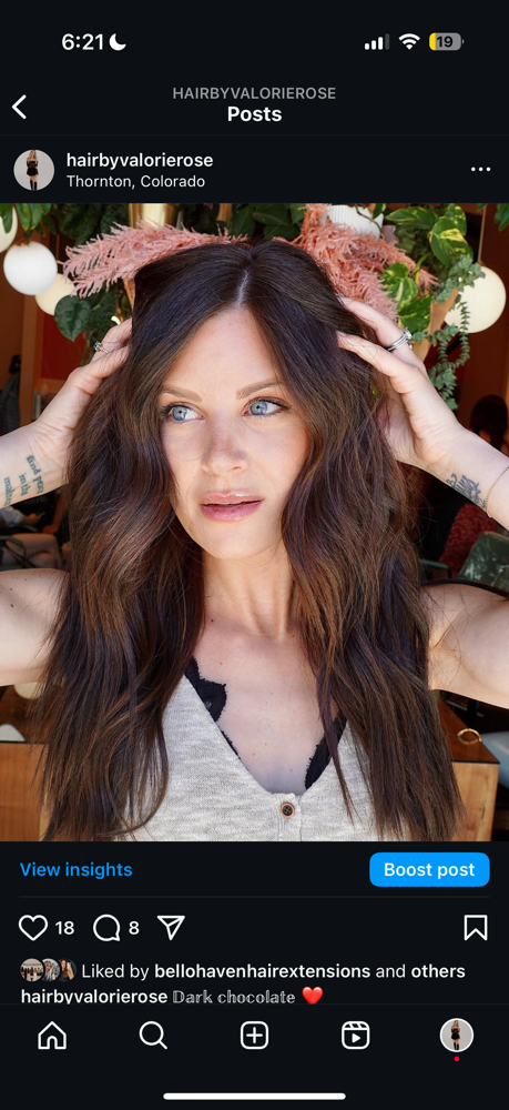 Re-touch (roots only) at Hair by Valorie Rose in Denver, CO