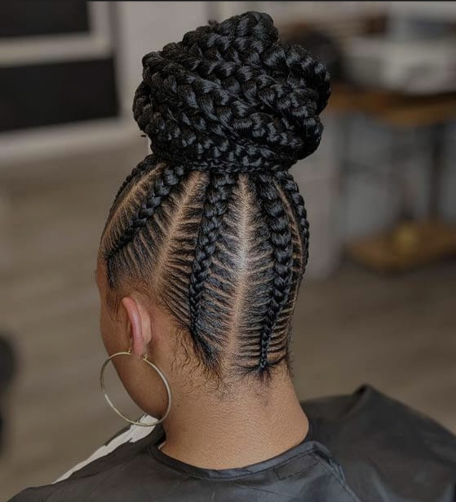 Braided Updo(Hair Included)