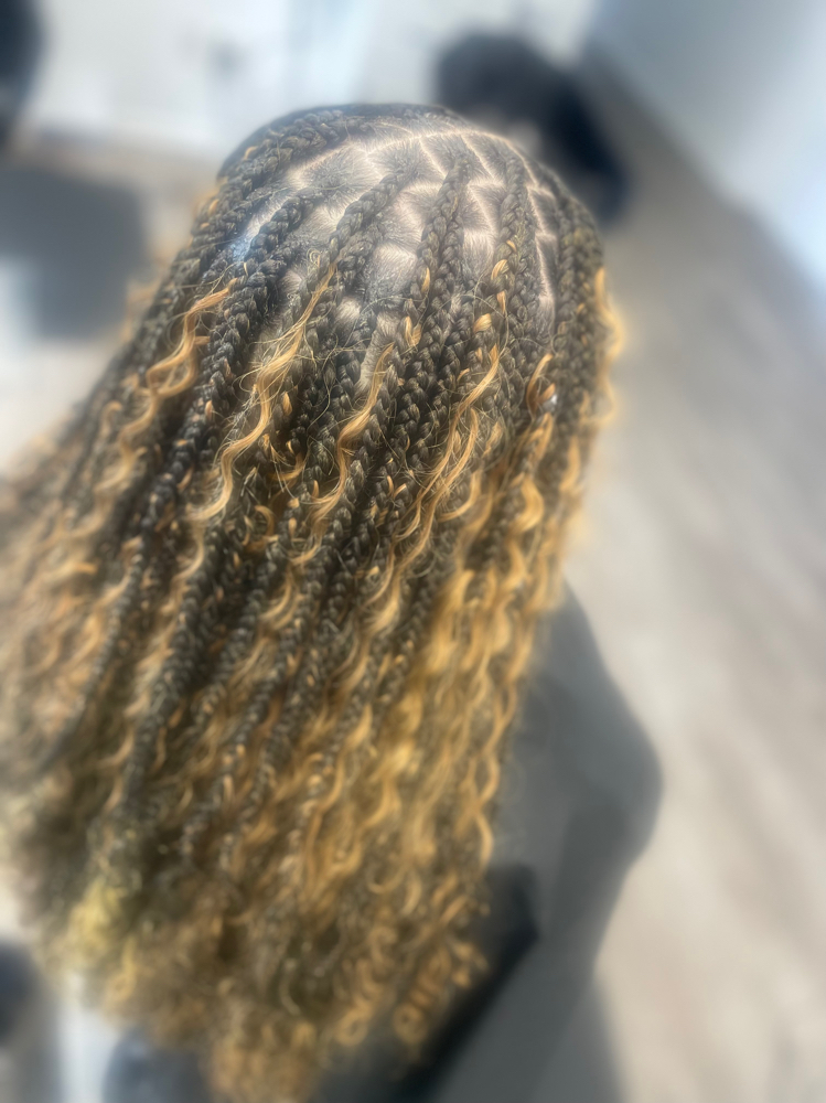Knotless Boho Braids(Medium)
