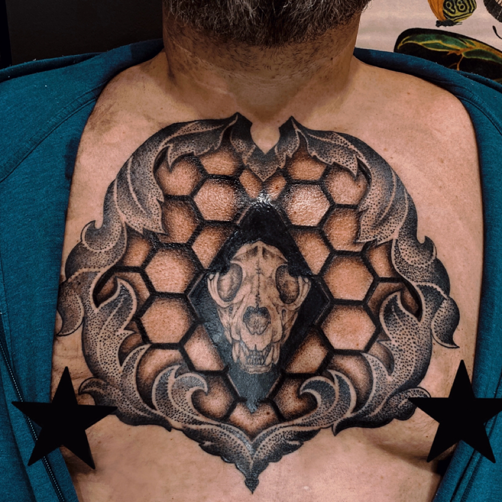 full day session at Erica Stone @ Kingz Tattoo Parlor in Las Vegas, NV