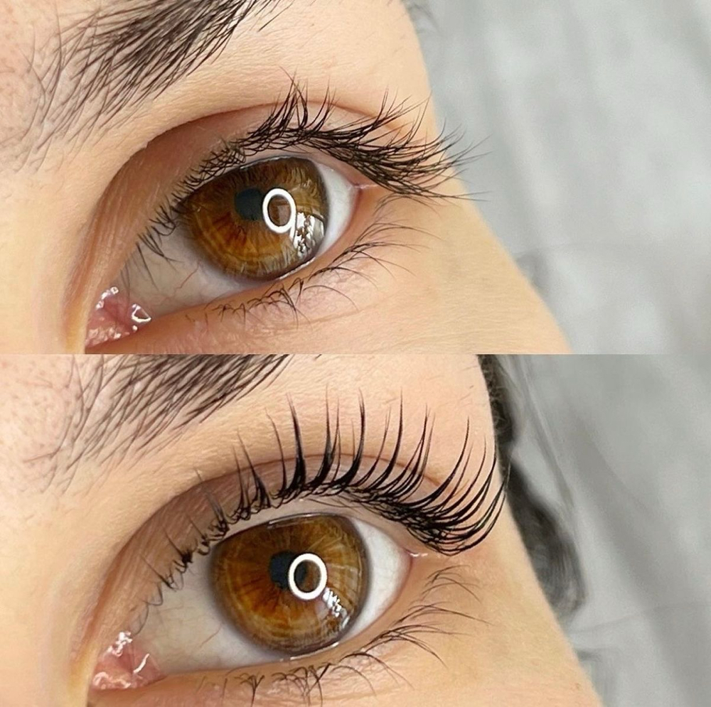 Lash lift and tint / Levantamiento Y Tinte De Pestañas