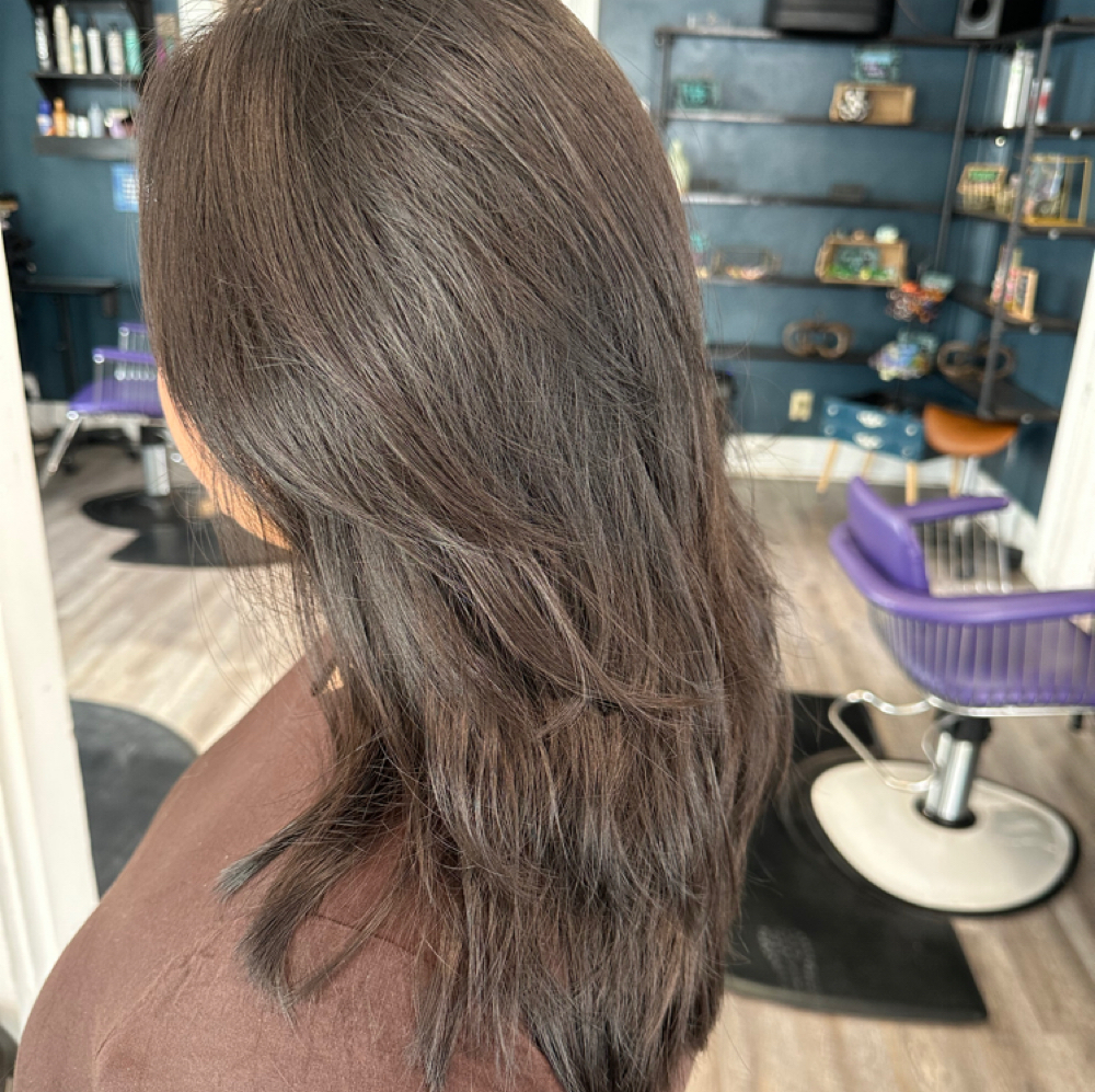 Women's haircut at Tinker Maid Creations in Anderson, IN