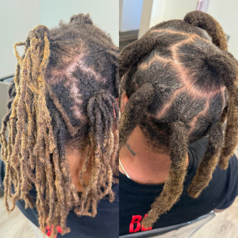 Loc combining/Wicking at Manou Locs & Braids in Atlanta, GA