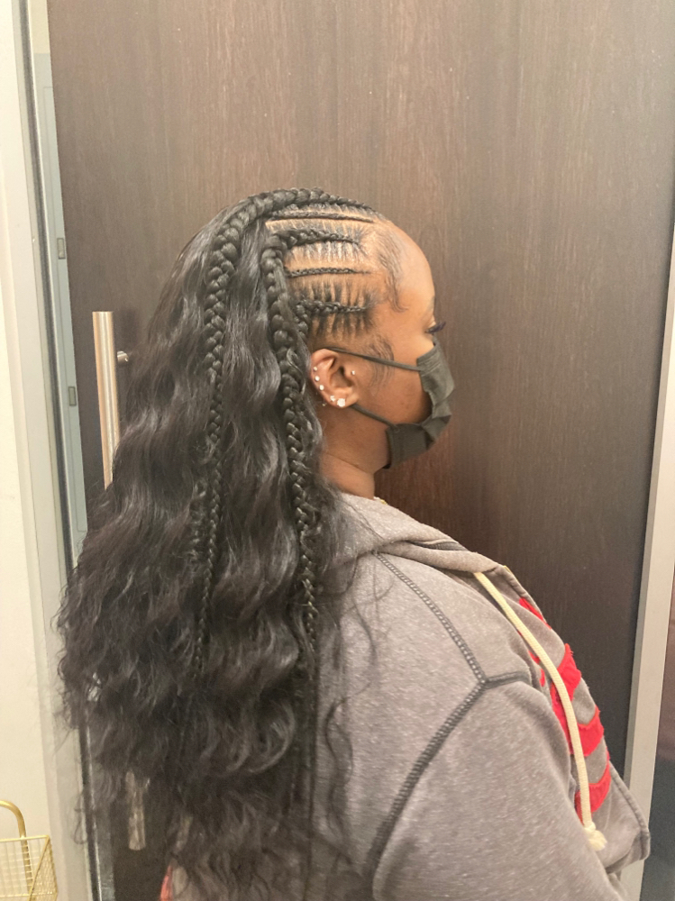 Quick Weave Option(HalfUp HalfDown)