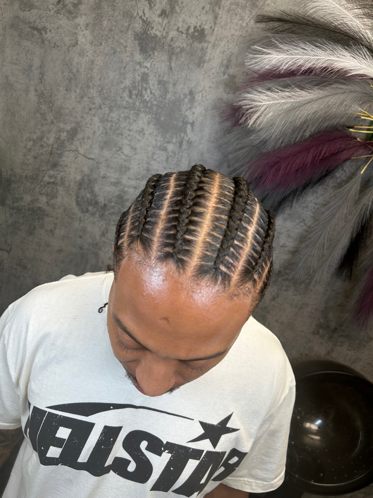 Mens Stitch Braids (no hair added)