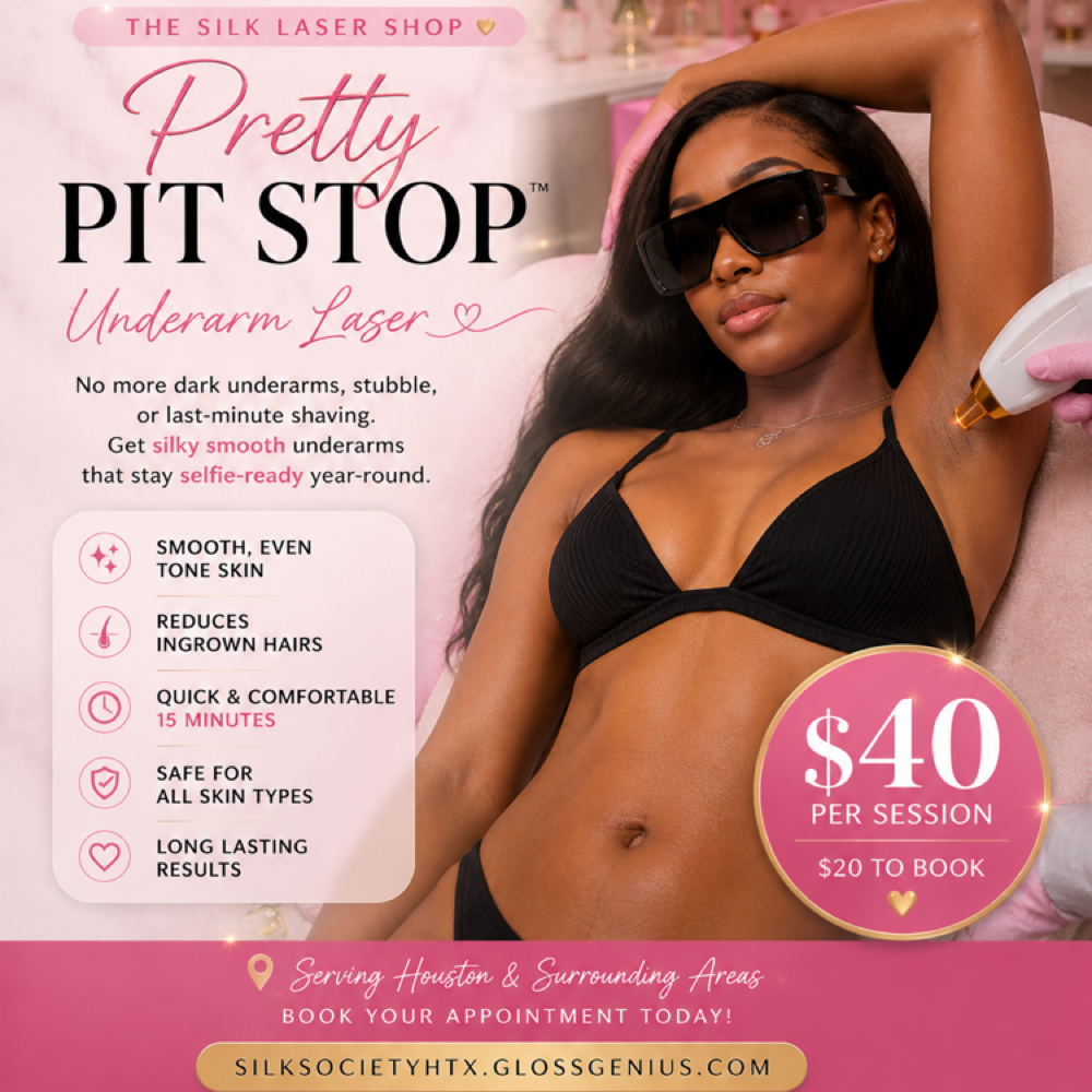 🎀 Pretty Pit Stop™ Underarms at Silk Society Beauty Bar in Houston, TX