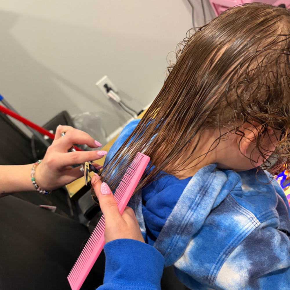 Kids cut & style at 121 Studio in Marshall, IL