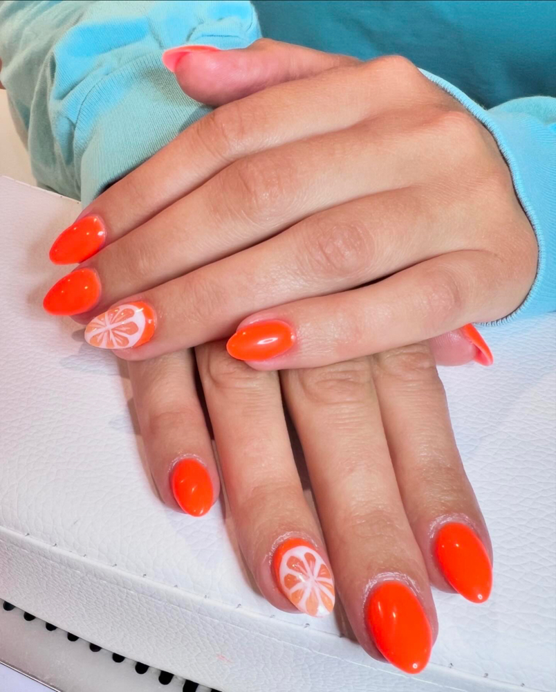 Acrylic Fill With Nail Art