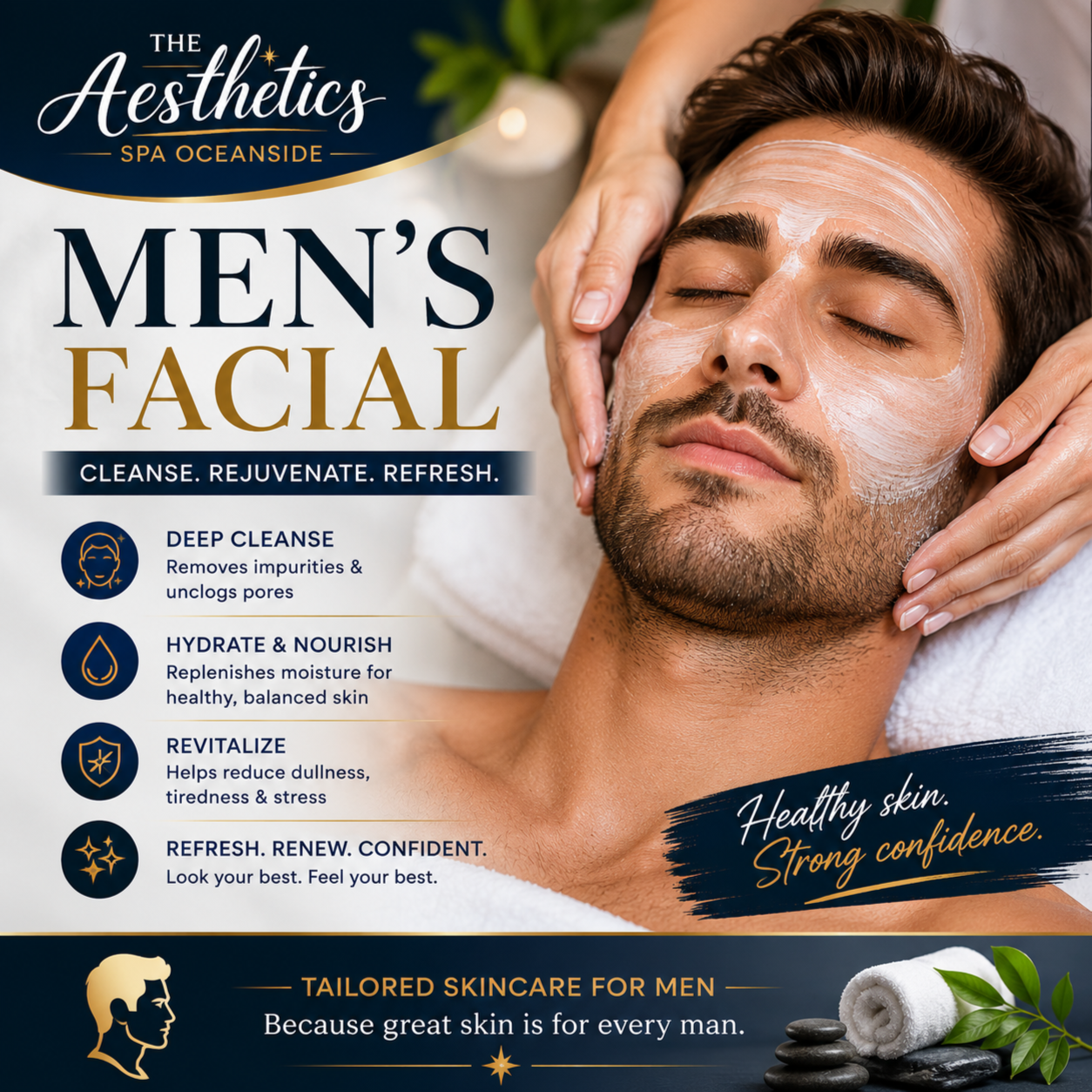 Men's Facial at The Aesthetics Spa in Oceanside, NY