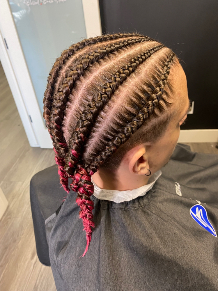 Braids • 5-7 Cornrows (No Feed-in)