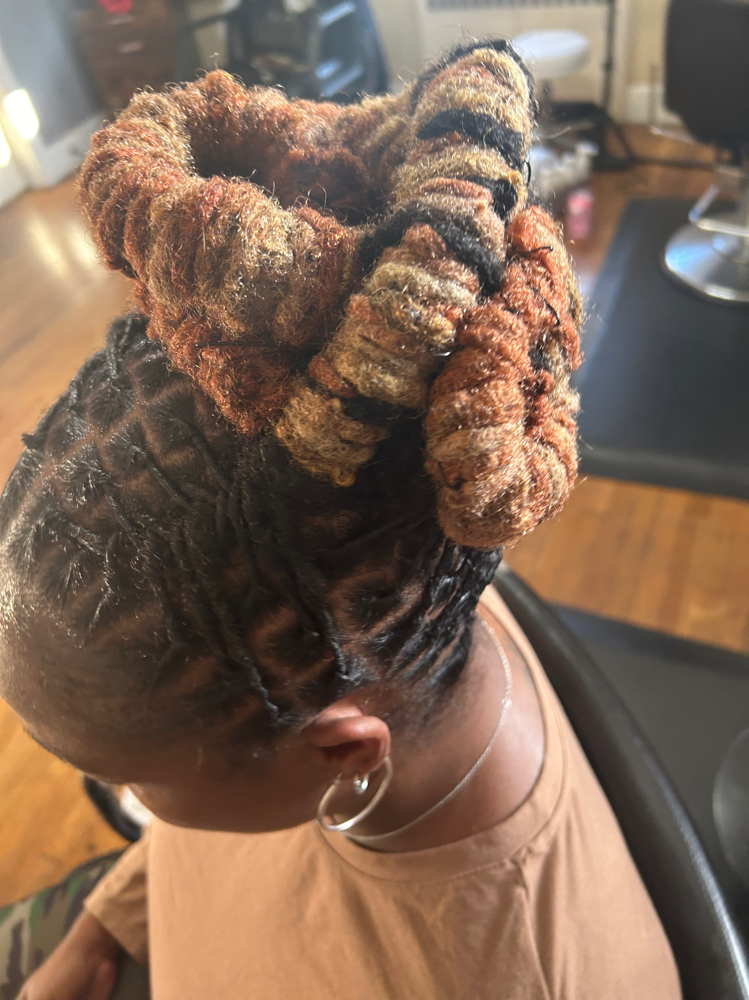 Loc Pin Up Updo