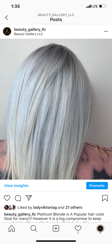 Roots Color Lift +Tone 1/2 inch