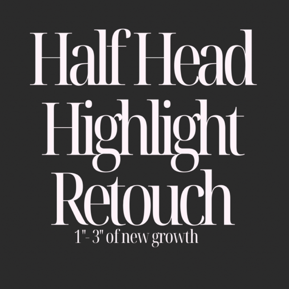 Half Head Highlight ROOT Retouch at Kaitlyn at Knotty Oak Salon in Lexington, SC