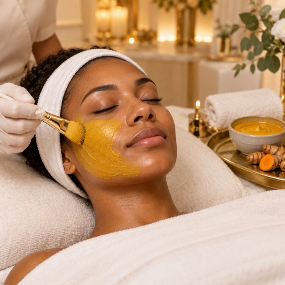 Tumeric Brightening Facial at JustForYouWaxing in Jackson, MS