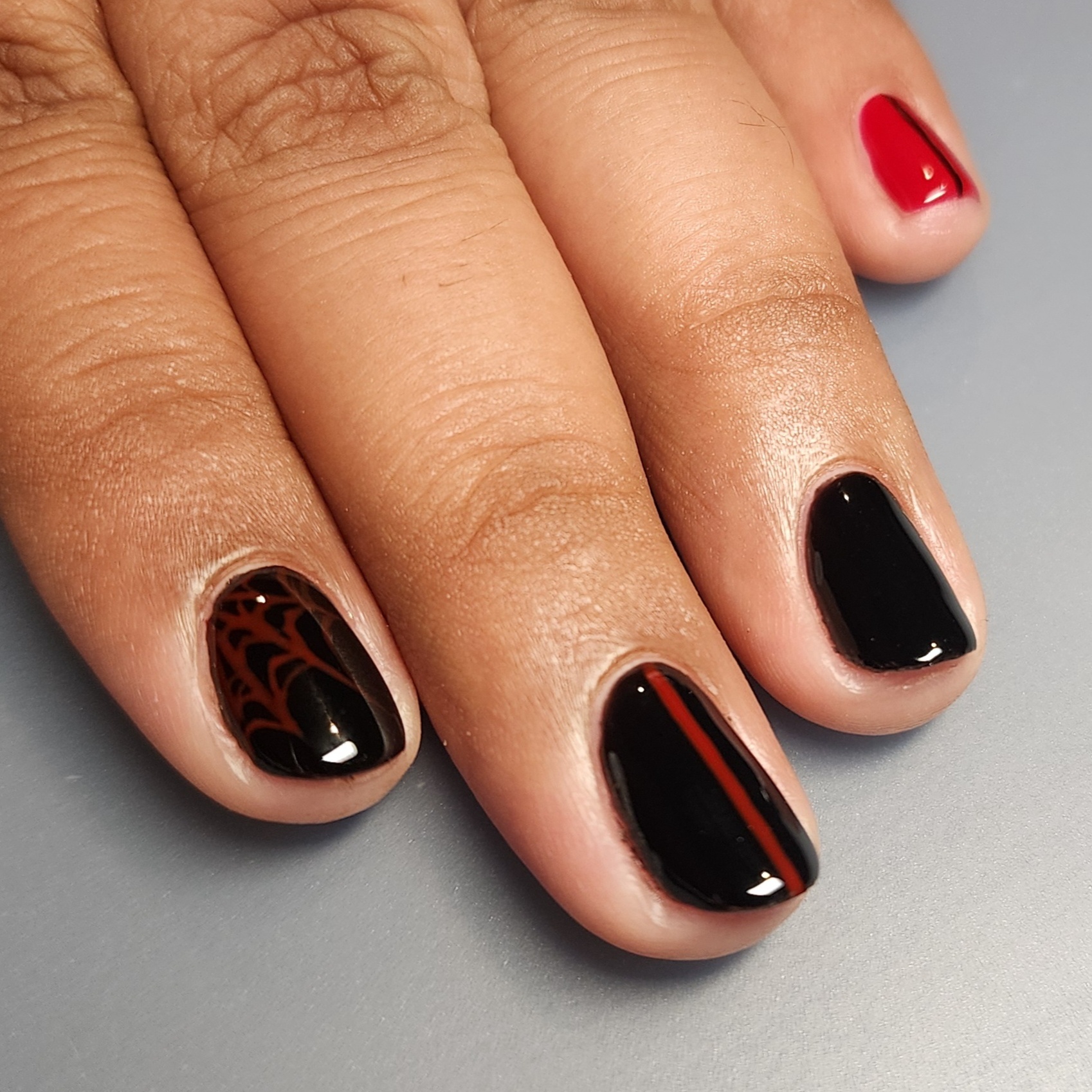 Gel Polish Manicure - Simple Art at Corpse Claws Nail Art Studio in Longmont, CO