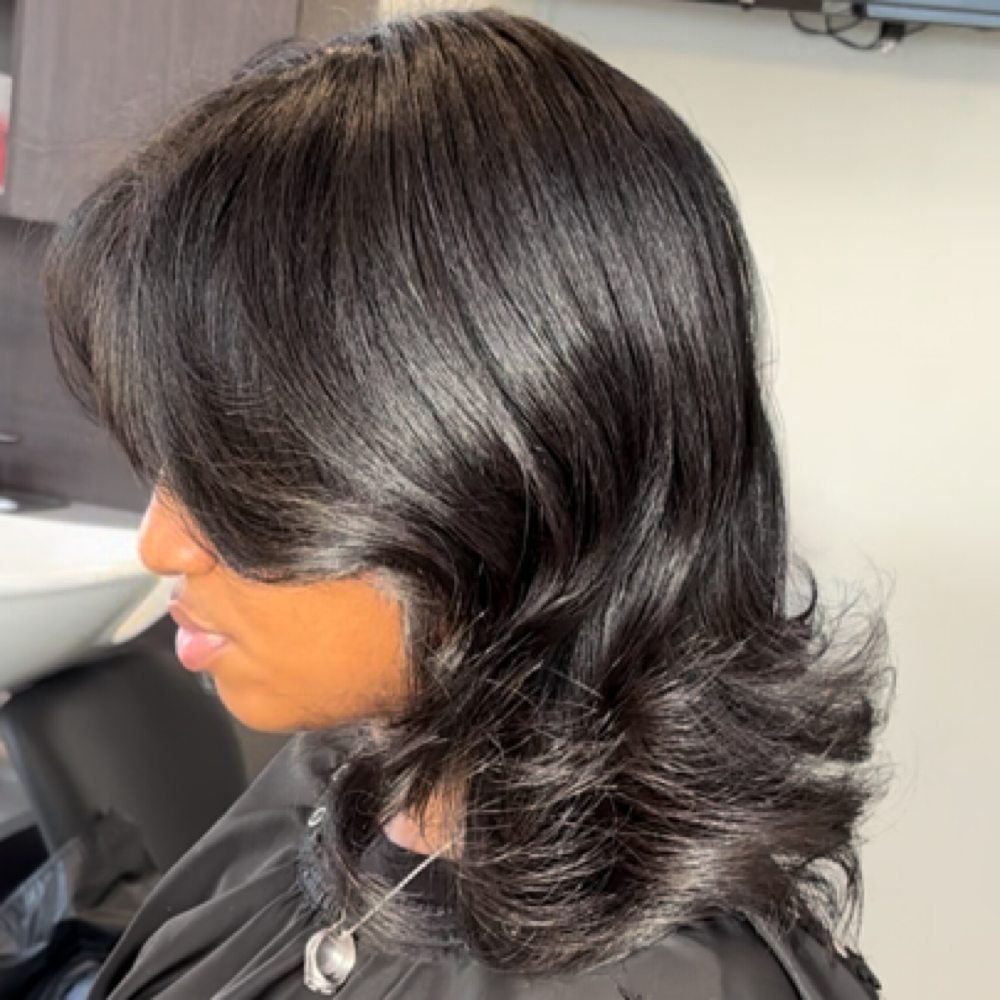 Silk Press at Elle C. Hair in Baltimore, MD