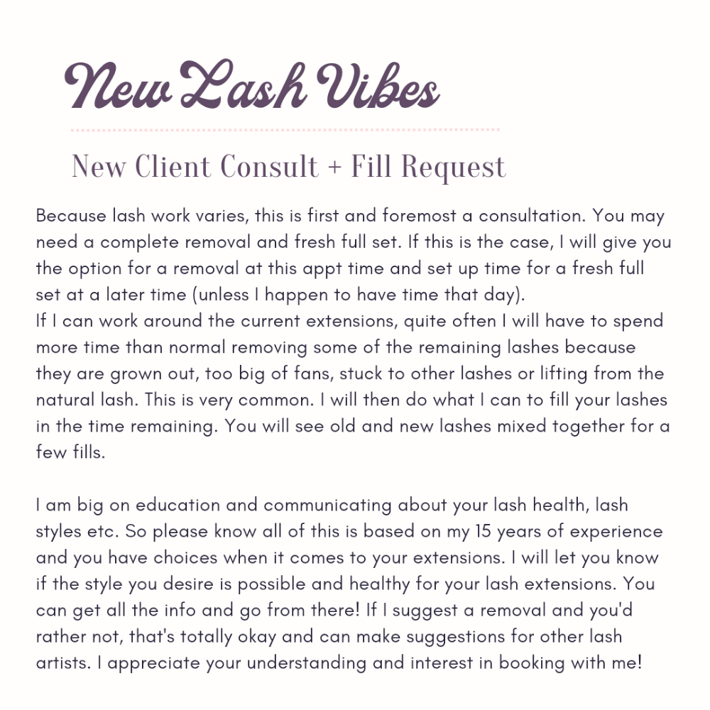 New Client Consult + Fill Request