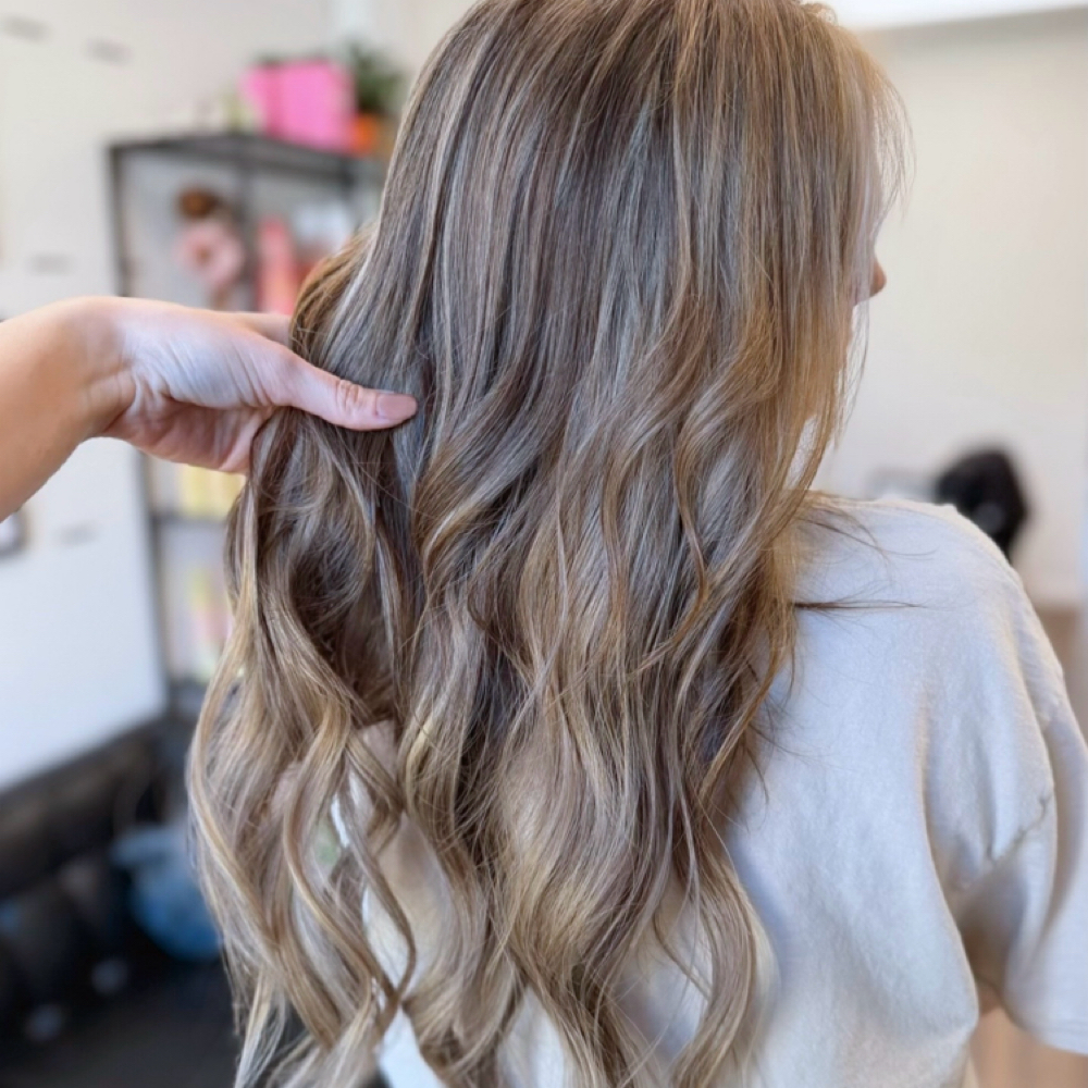 Teddy Bear Bronde at Fringe Beauty Studio in West Burlington, IA