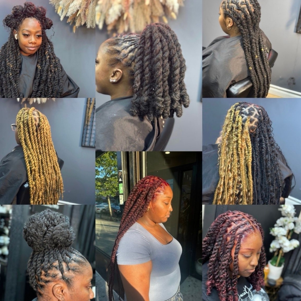 EXTENDED - Knotless Over Locs at HAIR BY LALA LLC in Brooklyn, NY
