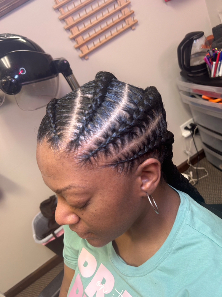 4 Feed In Braids