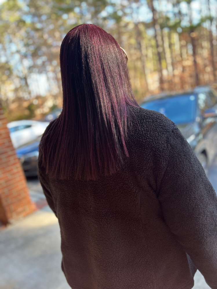 Royal Silk Press + Color Package at Royal Throne in Raleigh, NC