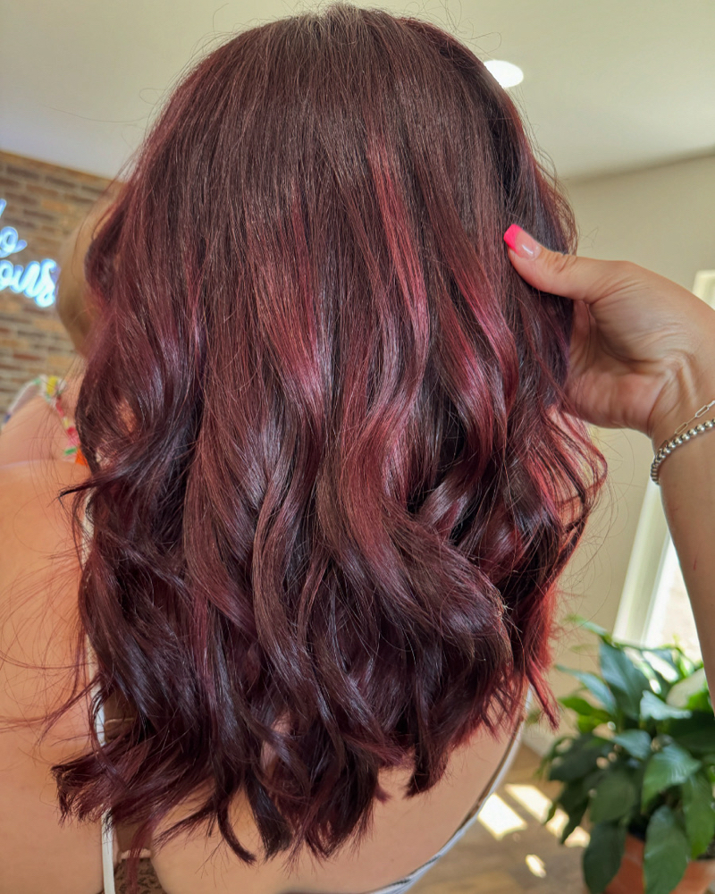 All Over Color Long Hair