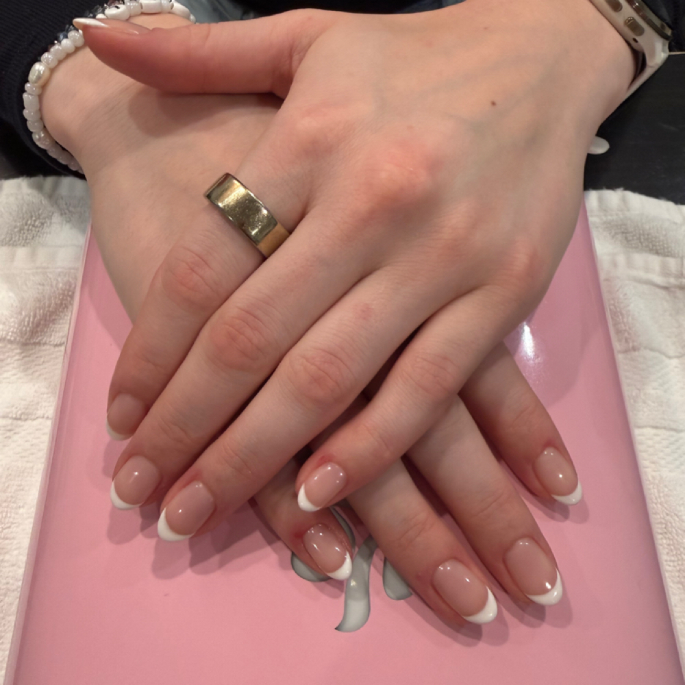 French Gel Manicure at Lombard Nail Spa in San Francisco, CA