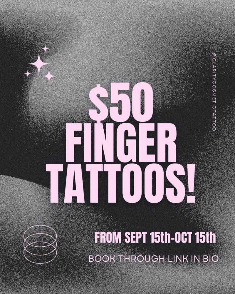 Finger tattoos!