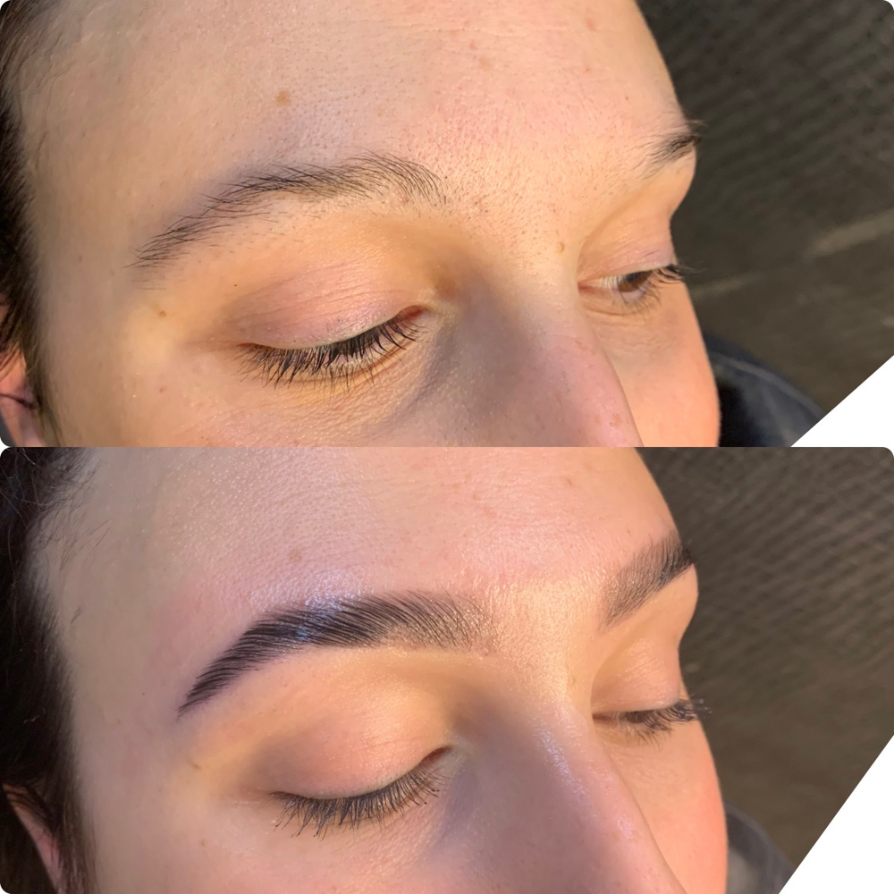 Brow Lamination, Wax, + Tint