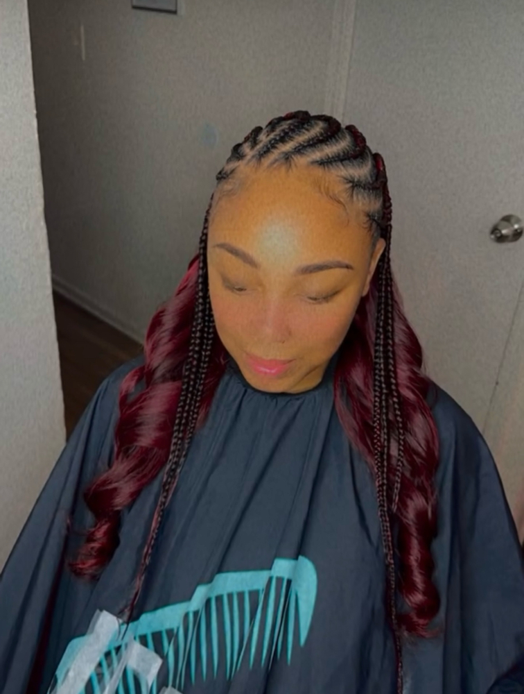 Half Braided / Half Sew In