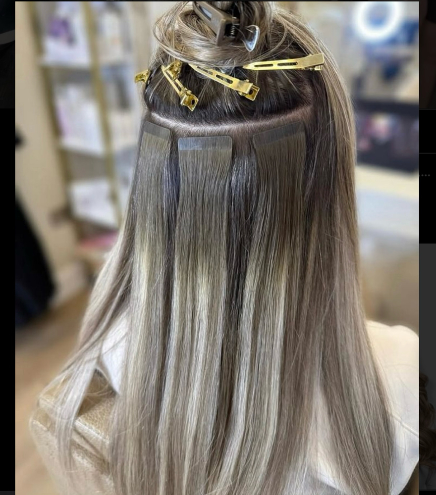Tape-In Hair Extensions at Kortney Stahla @ The Blonde Buffalo in Sheridan, WY