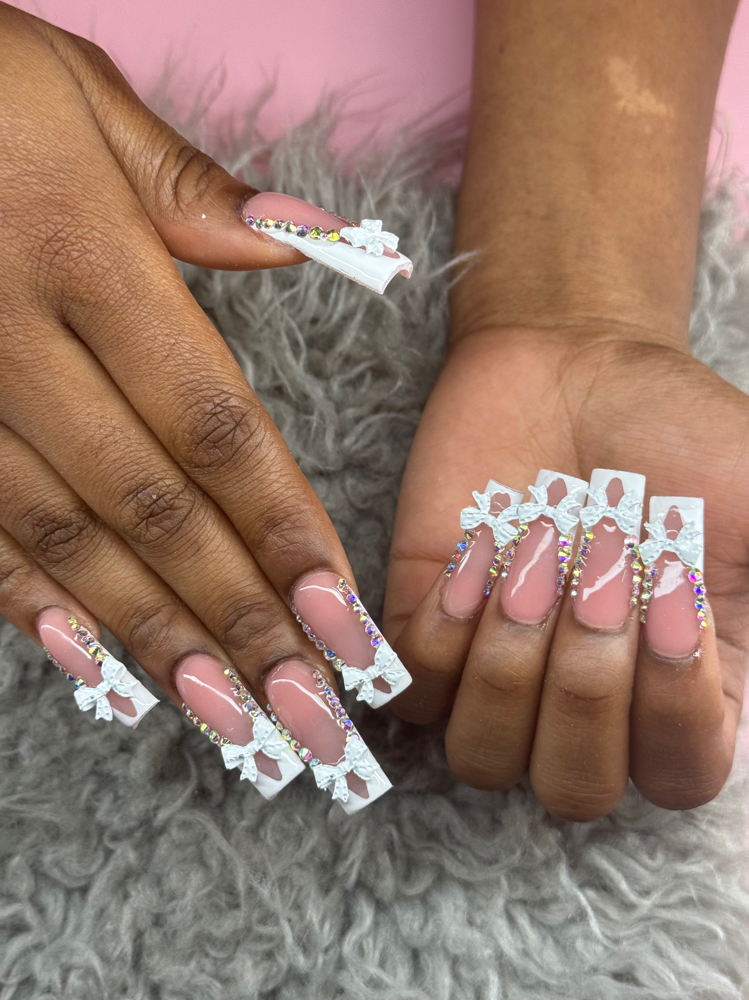 Long French Full Set at Tipped by Tynee in McComb, MS